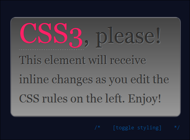 CSS3 Please!