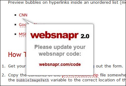 Preview Bubble Javascript v2.0