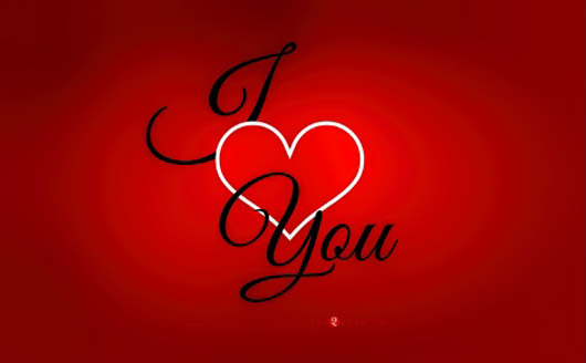Valentines Day I love you Card wallpaper