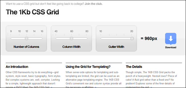 The 1KB CSS Grid