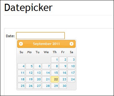 jQuery UI Datepicker Project