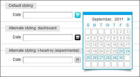 Calendar A Javascript class for Mootools